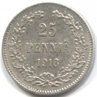 монета 25 пенни 1916 S - вид 1 миниатюра